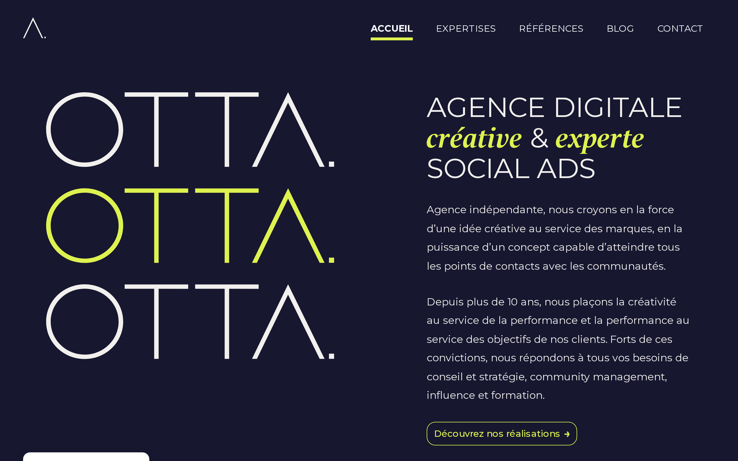 Aperçu du site OTTA