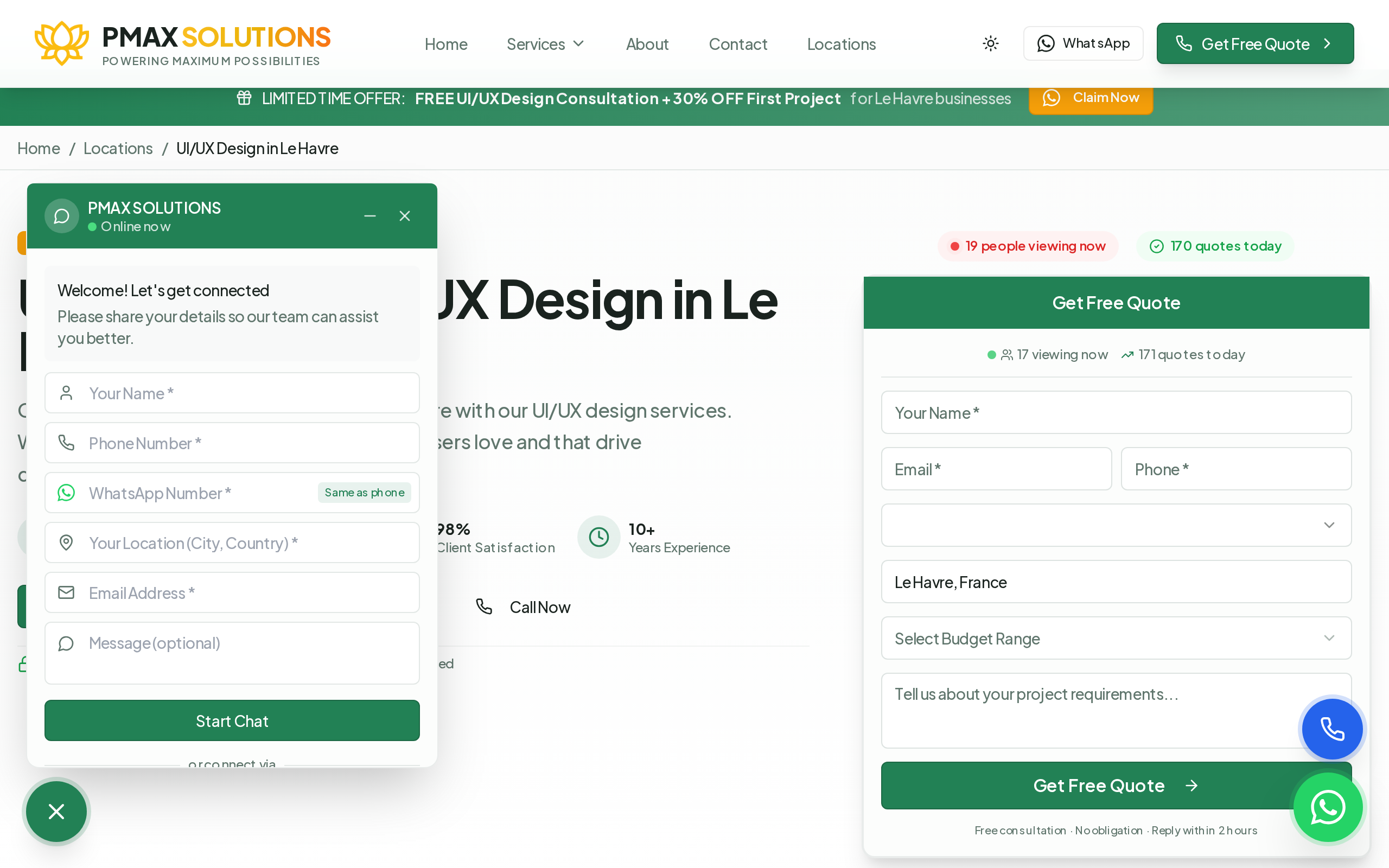 Aperçu du site PMAX SOLUTIONS