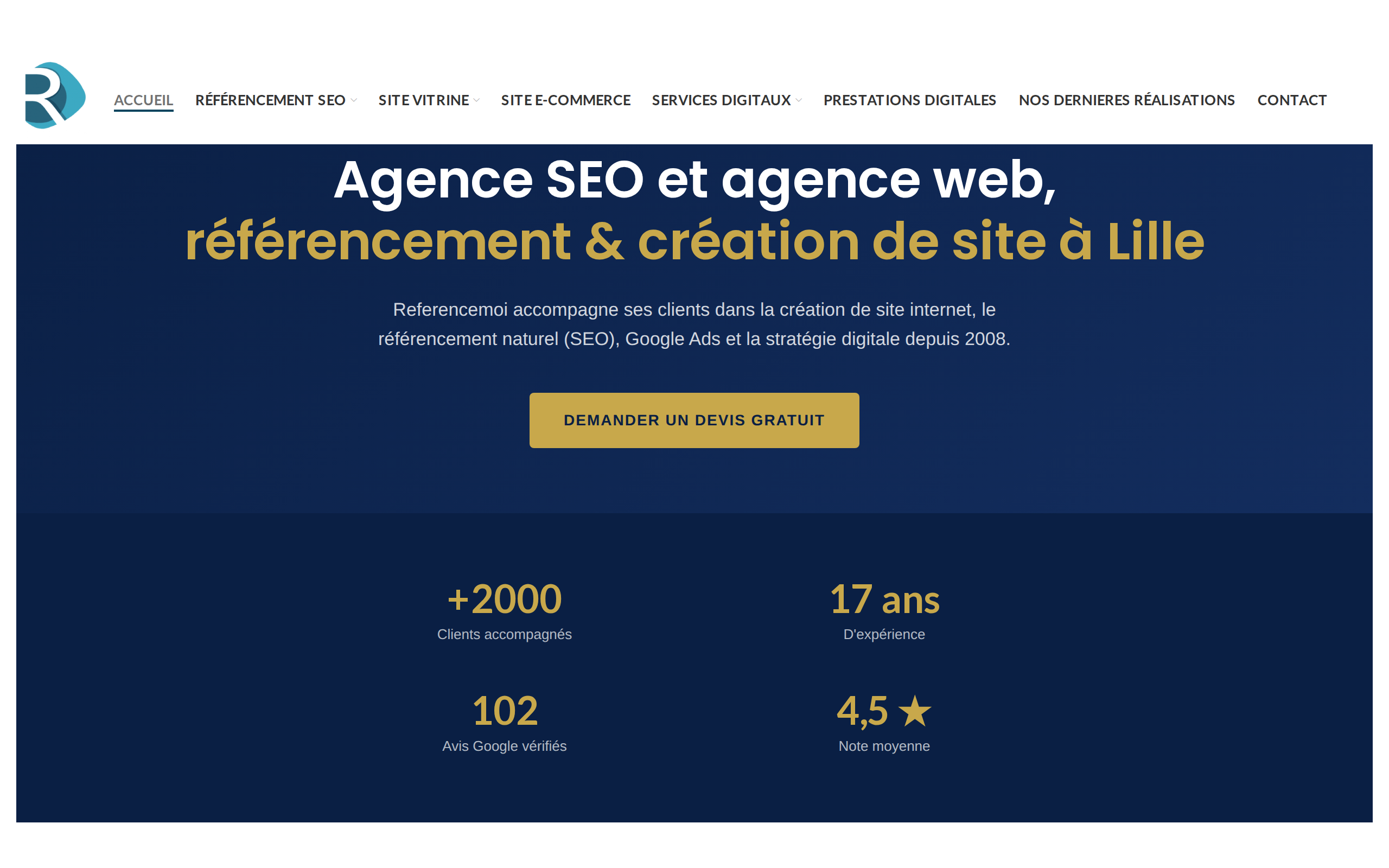 Aperçu du site Referencemoi