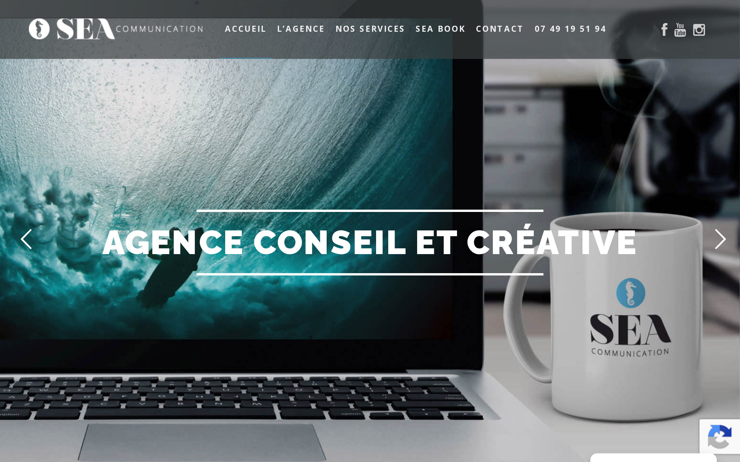 Aperçu du site Sea Communication