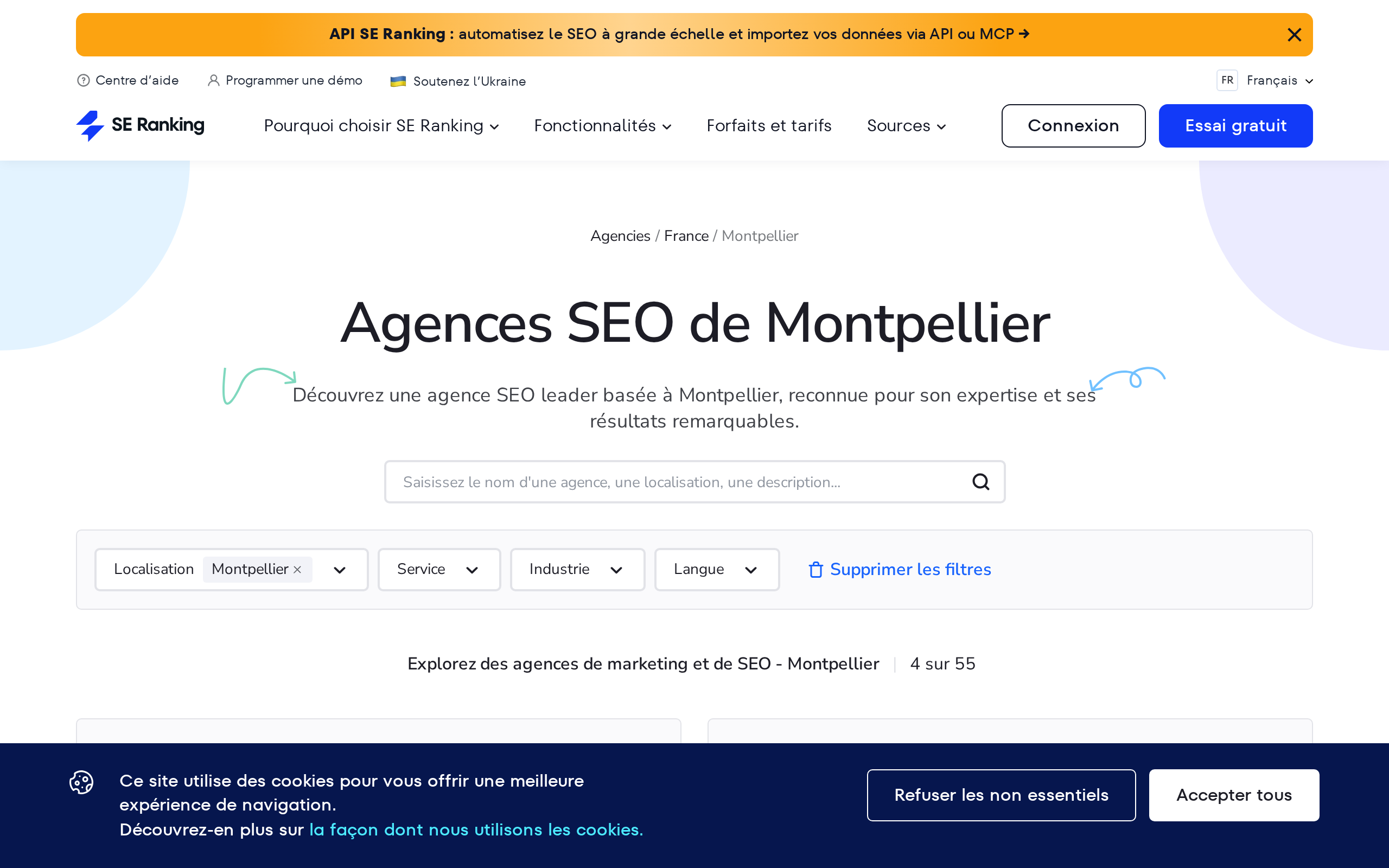 Aperçu du site SE Ranking