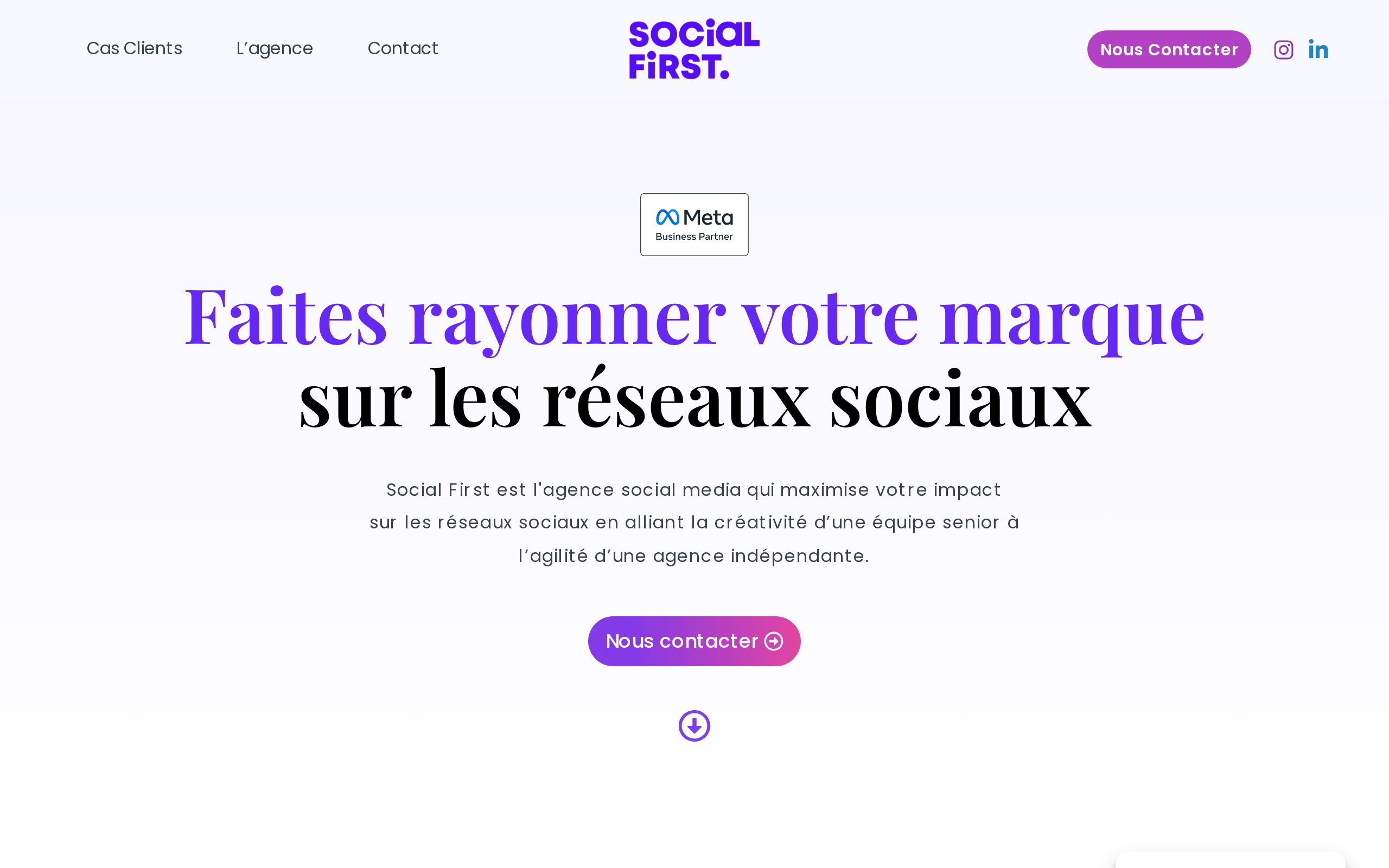 Aperçu du site Social First