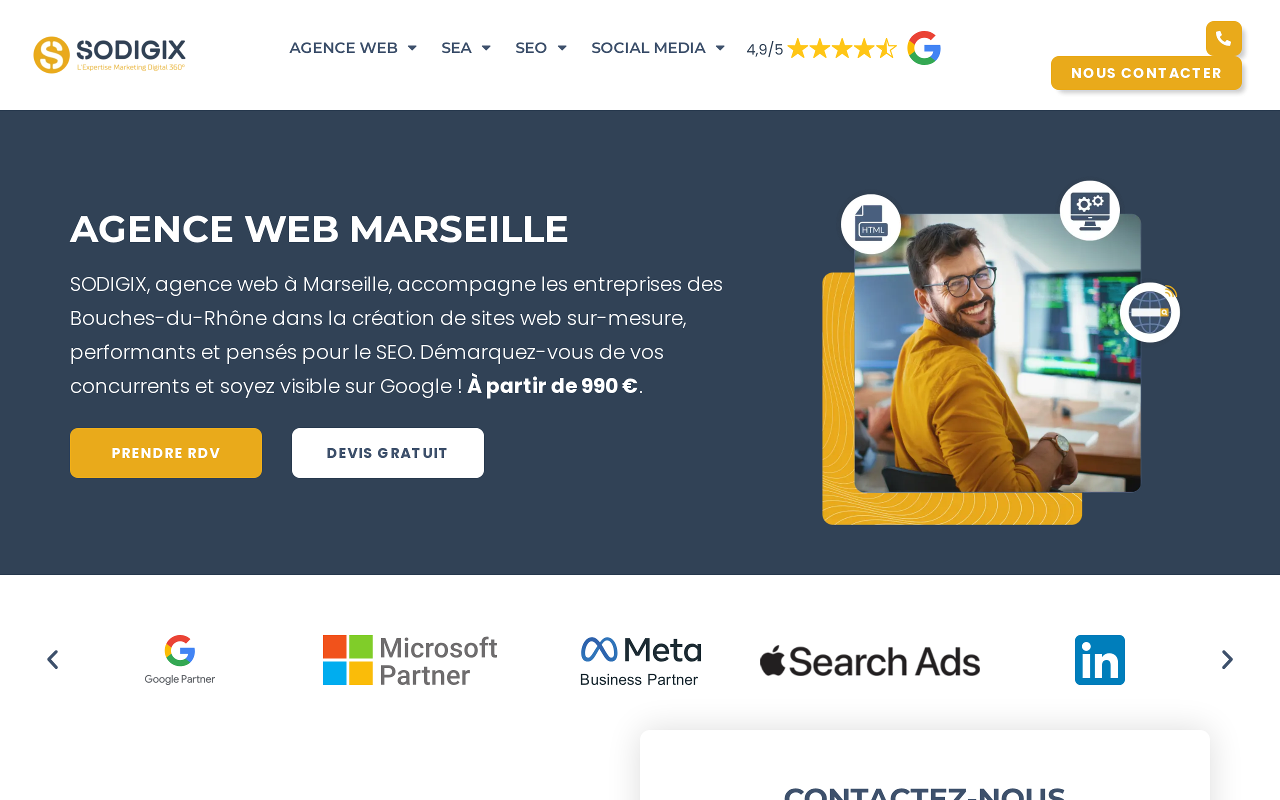 Aperçu du site SODIGIX