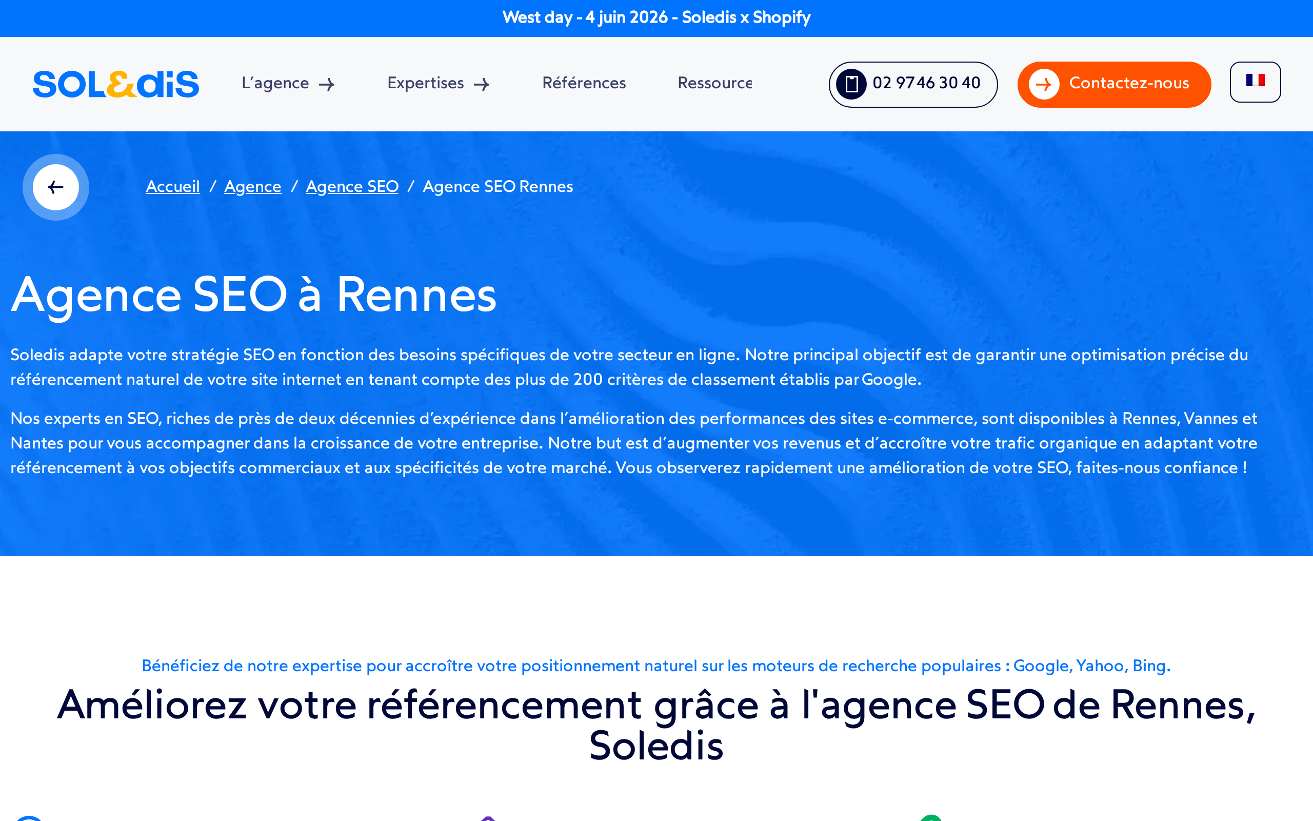 Aperçu du site Soledis
