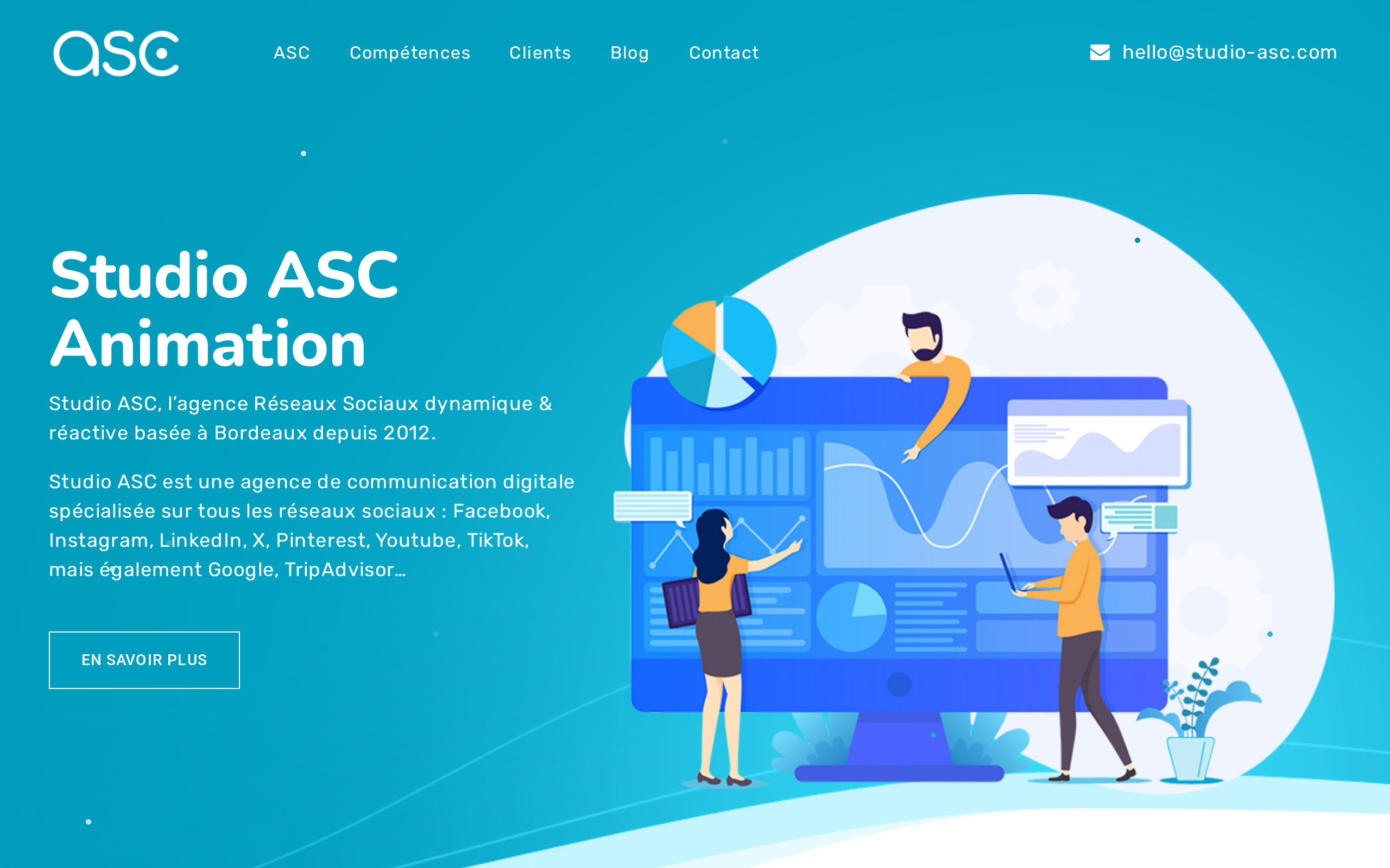 Aperçu du site Studio ASC