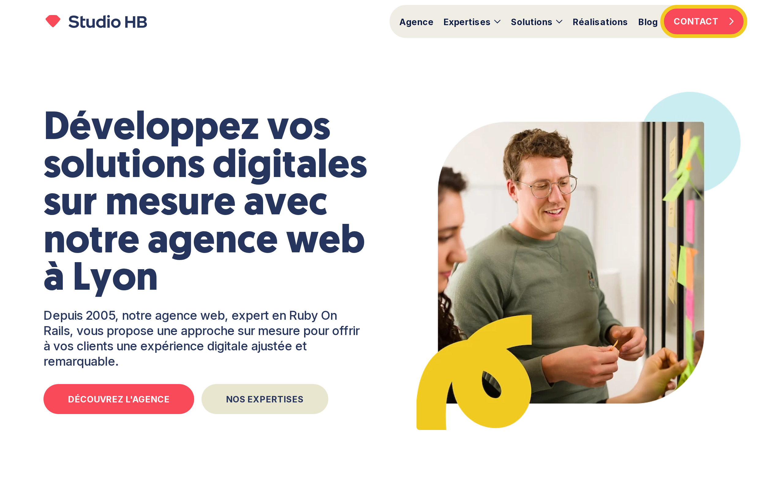 Aperçu du site Studio HB