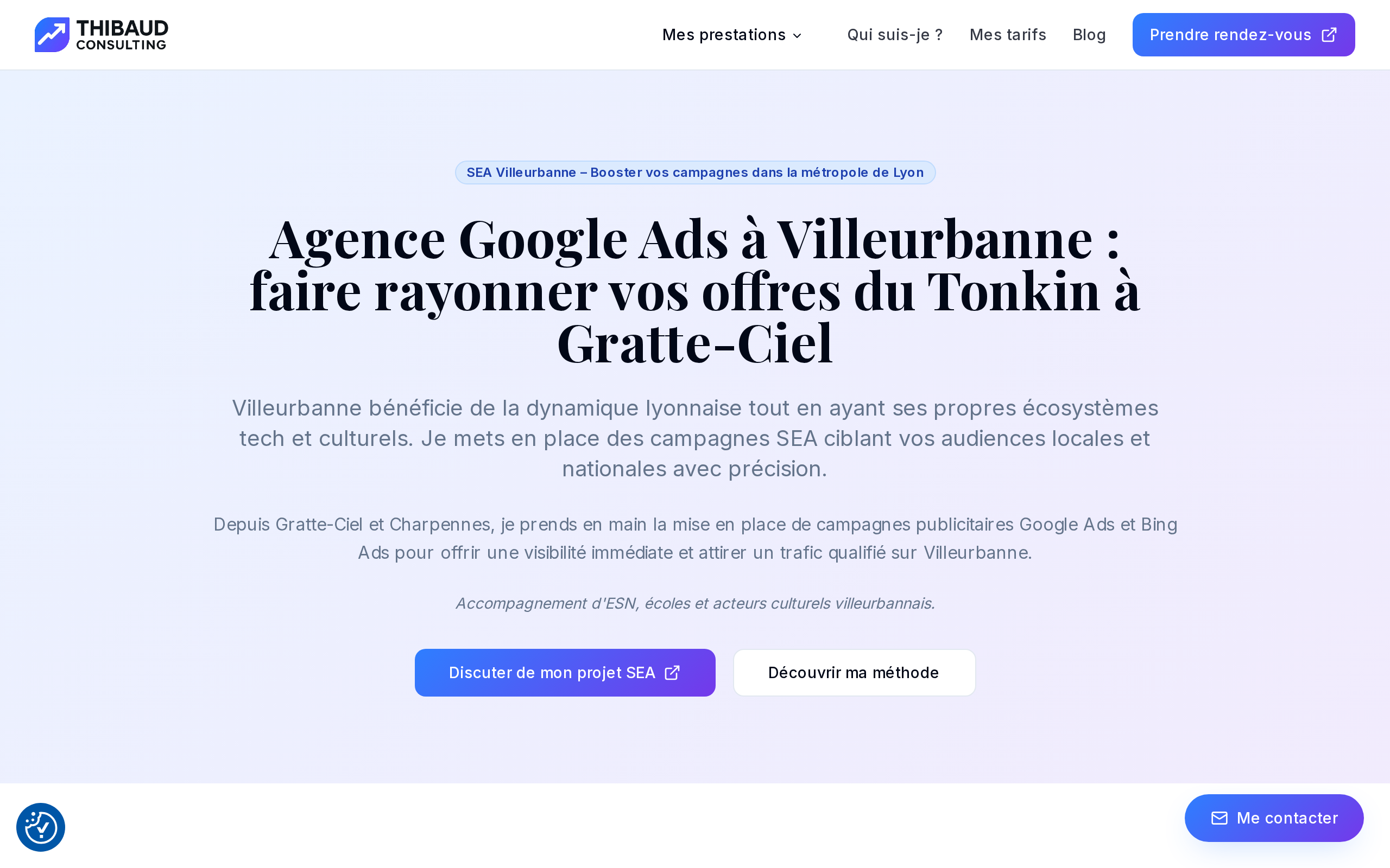Aperçu du site Thibaud Consulting
