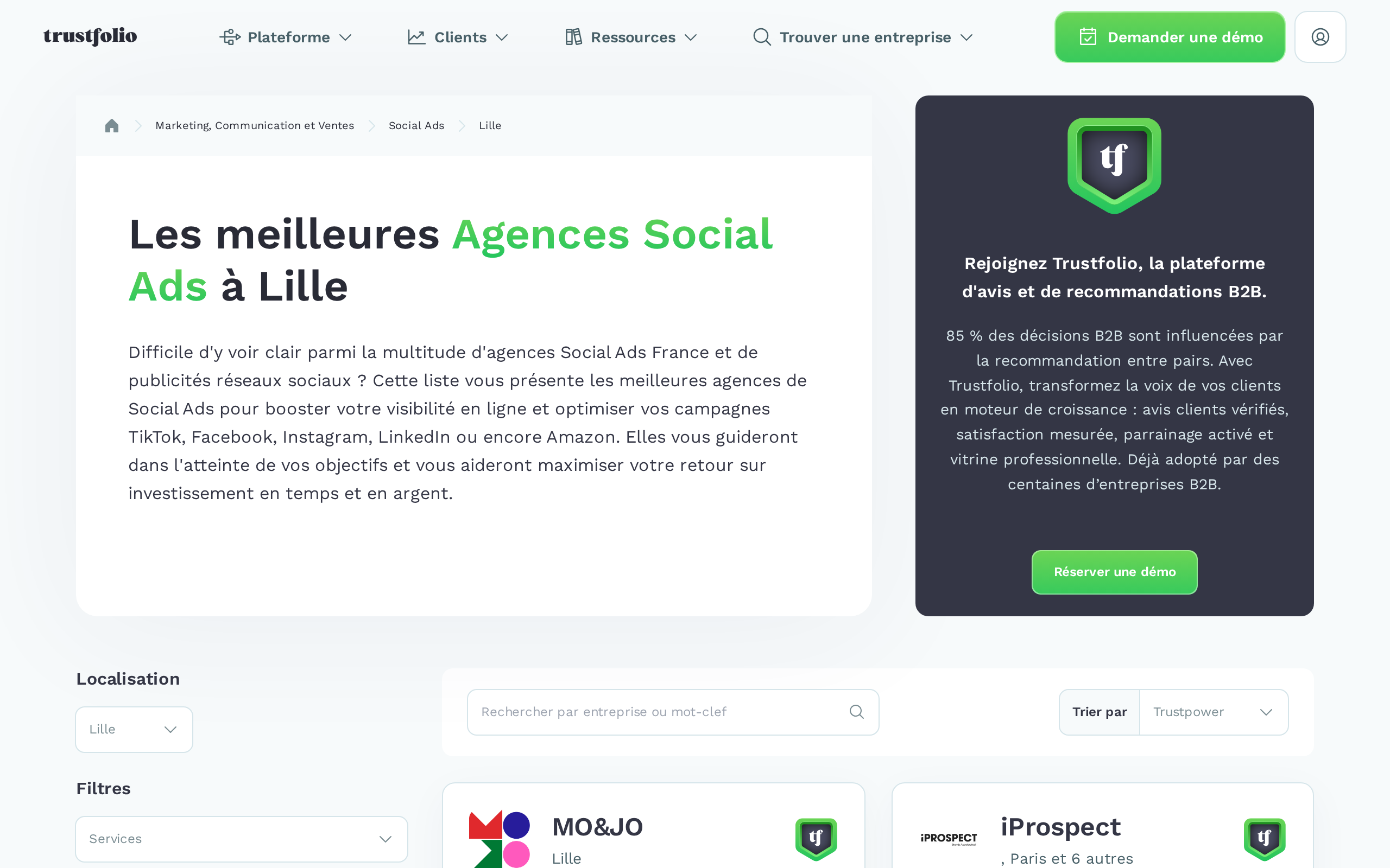 Aperçu du site MO&JO