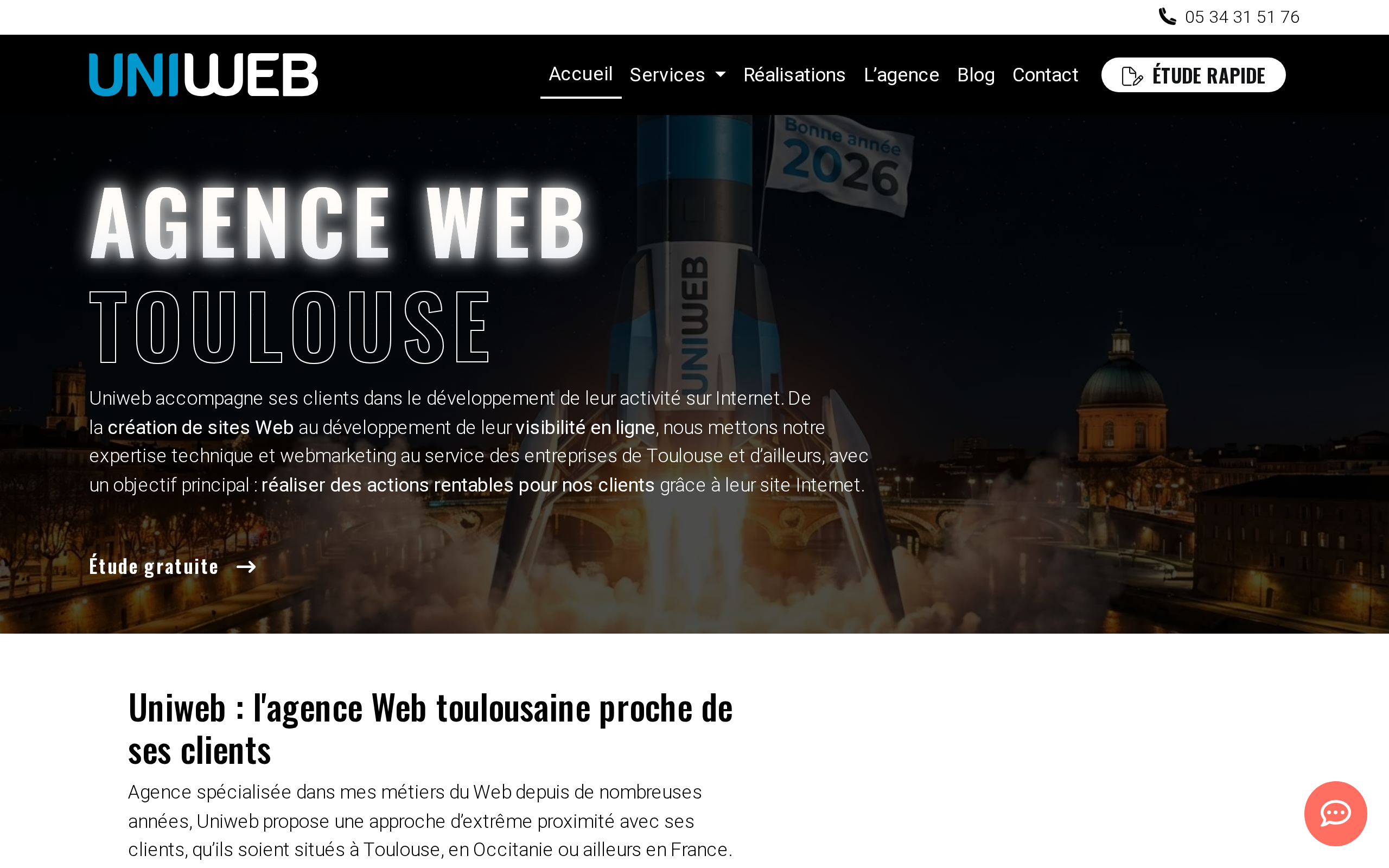 Aperçu du site Uniweb