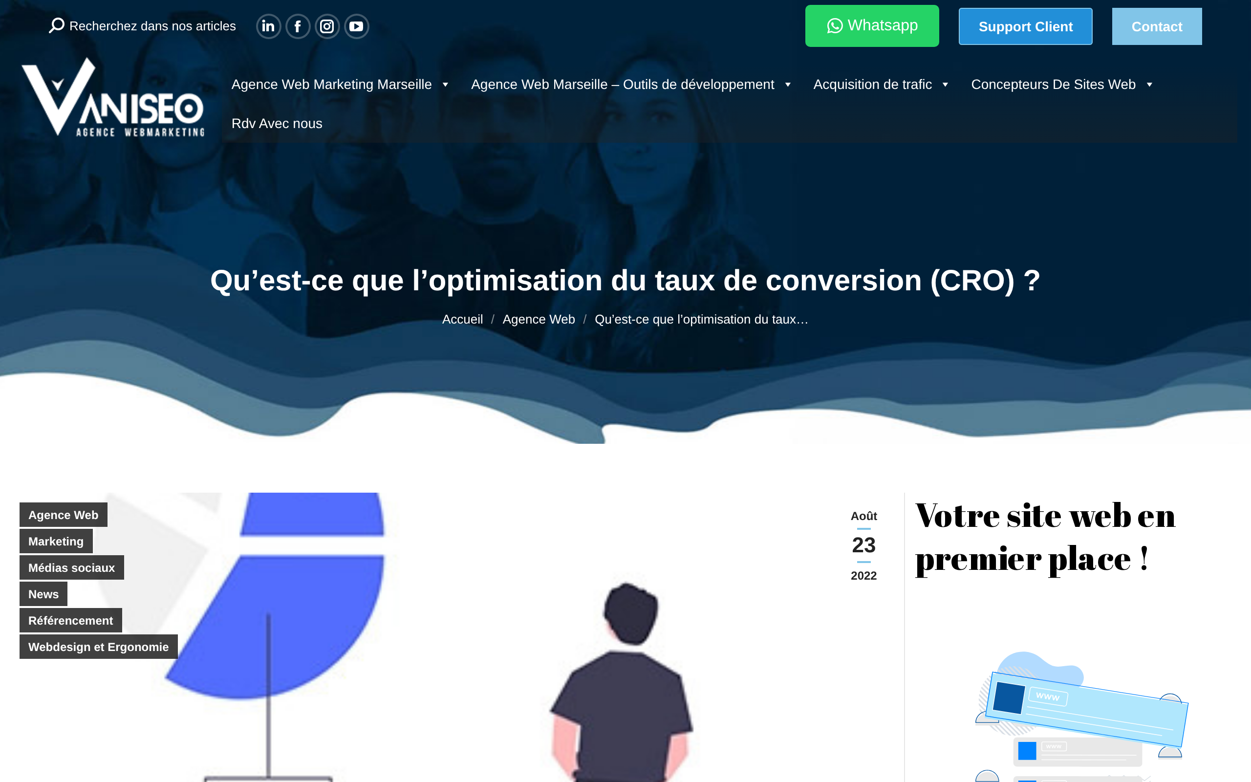 Aperçu du site Vaniseo